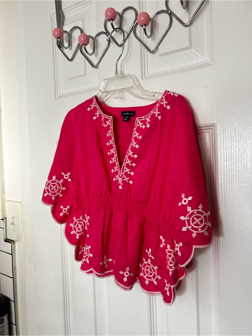 GAP Bright Pink Embroidered Summer Frock